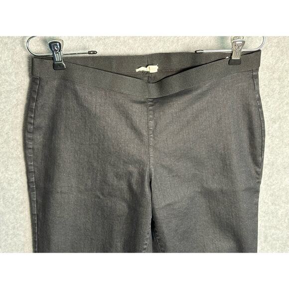 Eileen Fisher | Med | Organic Cotton Coated Pull-On Pants sustainable minimalist - Picture 3 of 8